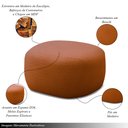 Ver imagem 4 de Conjunto Poltrona Base Fixa e Puff Decorativo Charlote Sala de Estar Bouclê Terracota G88 - Gran Bel