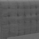 Ver imagem 2 de Cabeceira para Cama Box Casal 195 Cm Ana Cinza Suede - Estopar