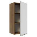 Ver imagem 7 de Armário Aéreo 40 x 83 cm 1 Porta Rustic/Branco Veludo Lux Madesa