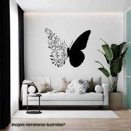 Adesivo de Parede Borboleta:50 X 43 Cm - 1