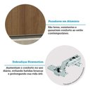 Ver imagem 5 de Armário Aéreo 60 Cm com Nicho para Microondas 2 Portas Linea Liciane Móveis
