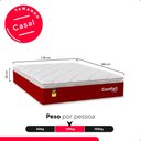 Ver imagem 3 de Colchão Casal Comfort Class Pillow Top 28x138x188cm - Vinho - e-Shop Casa