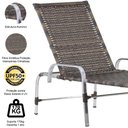 Ver imagem 2 de Kit 2 Espreguiçadeiras Catar e Mesa Garden Argila