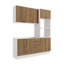 Ver imagem 4 de Cozinha Compacta Celeste Kappesberg 100% Mdf Branco/nogueira 190cm