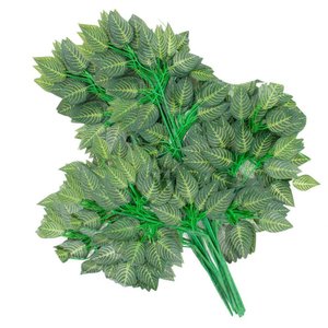 12 Ramos Decoração Arranjo Ficus Artificial Planta Plástico 14 Galhos Cada 61cm