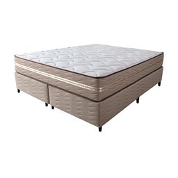 Cama Box Super King (Colchão + Box) 193x203x60 de Molas Ensacadas Cama inBox Smart Gold Bege - 5