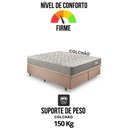 Ver mais imagens de Base Box Baú Queen 158x198 Linho Marrom com Colchão Ecoline D40 Espuma