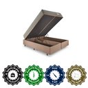 Ver imagem 7 de Base Box Baú Queen 158x198 Linho Marrom com Colchão Ecoline D40 Espuma