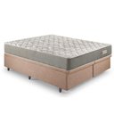 Ver imagem 2 de Base Box Baú Queen 158x198 Linho Marrom com Colchão Ecoline D40 Espuma