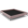 Cama Casal King Base Box Pés de Ferro Estilo Industrial 210cm Otto P05 Veludo Rosê - Lyam Decor - 1