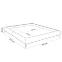 Ver imagem 2 de Cama Casal King Base Box Pés de Ferro Estilo Industrial 210cm Otto P05 Veludo Rosê - Lyam Decor