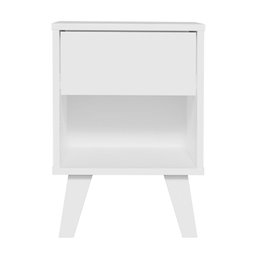 Mesa de Cabeceira Branca com 1 Gaveta 3235 Madesa - 7