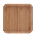 Ver imagem 5 de Kit 2 Bandejas Prato de Bambu Multiuso de Servir 17x17