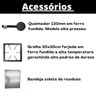 Fogão Industrial de Piso 4 Bocas Alta Pressão 30x30cm Itafaz - 4