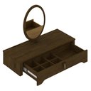 Ver imagem 2 de Penteadeira Suspensa com Espelho Paola Cedro - Móveis Arapongas Cedro