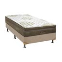 Ver imagem 1 de Cama Box Solteiro: Colchão Molas Ensacadas Ortobom SuperPocket Gold Ultragel + Base CRC Suede Clean