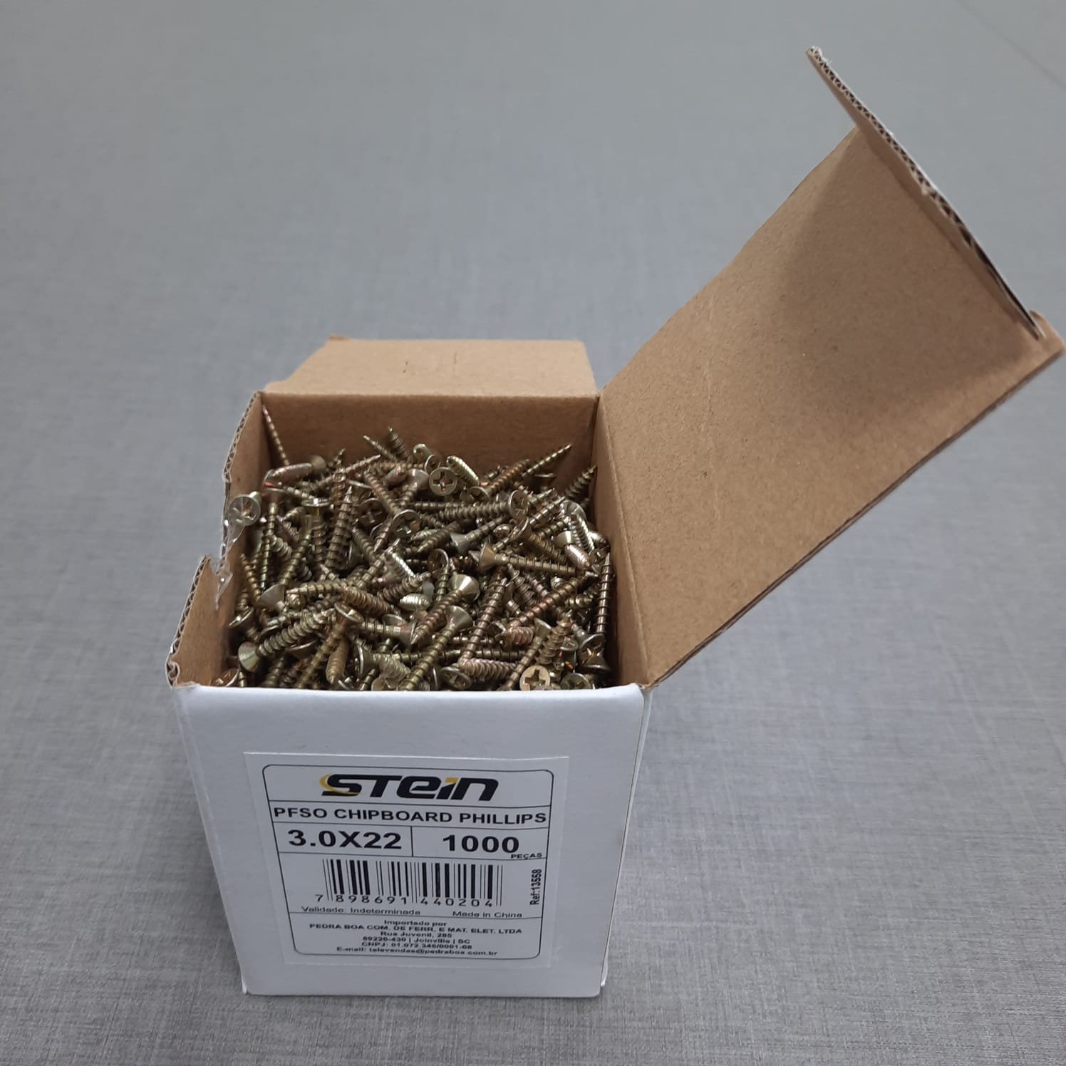 Parafuso Chipboard Phillips Stein 3.0x22 Caixa 1.000 Pçs - 7