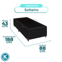 Ver imagem 4 de Cama Box Baú Solteiro Preto Nature 88x188