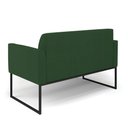 Ver imagem 5 de Sofá Namoradeira Base Industrial Preto Marisa Veludo Verde D03 - D'Rossi
