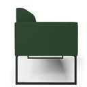 Ver imagem 4 de Sofá Namoradeira Base Industrial Preto Marisa Veludo Verde D03 - D'Rossi