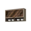 Ver imagem 4 de Armário Aéreo de Cozinha Lora 120cm 1 Porta MDF Basculante Duna Casa 812