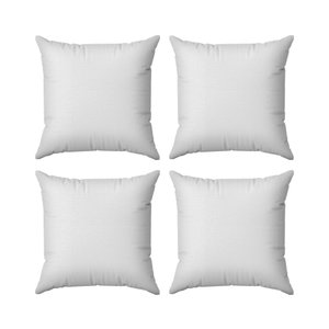 Kit 4 Capas Almofadas Decorativas Lisas 45x45 ID Decor :01 Branco