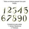 Número residencial, 9, algarismo residência fabricado alumínio fundido não amassa - 3