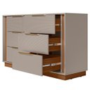 Ver imagem 2 de Cômoda Grande com 6 Gavetas Giane Nogueira/nude