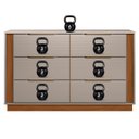 Ver imagem 6 de Cômoda Grande com 6 Gavetas Giane Nogueira/nude