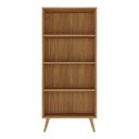 Ver imagem 4 de Armário de Escritório 68cm 2 Portas com Vidro Retrô Urban Multimóveis Mp6039 Madeirado