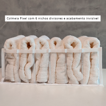 Kit com 3 Colmeias Plus - Tamanho P 20x40x15 Cm - Cristal Branca - 5