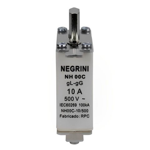Fusível Nh00c 10a X 500 Volts - Nh-00c-10/500 - Negrini
