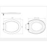 Assento Almofadado Oval Lorenzetti Levitti Branco 7150111 - 3