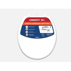 Assento Almofadado Oval Lorenzetti Levitti Branco 7150111