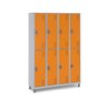 Armário de Aço 8 Portas Grandes Locker Academia:laranja - 1