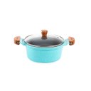 Ver imagem 1 de Caçarola Azul Turquesa Antiaderente Cerâmica Javali AM 24cm