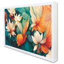 Ver imagem 2 de Quadro Decorativo Caixa Floral Primavera Tacolado Moldura Caixa 3cm Madeira com Vidro 60 X 90cm