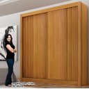 Ver imagem 4 de Guarda Roupa Milano 100%mdf 2 Pts Cinamomo - Leifer