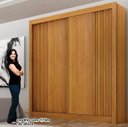 Ver imagem 4 de Guarda Roupa Milano 100%mdf 2 Pts Cinamomo - Leifer