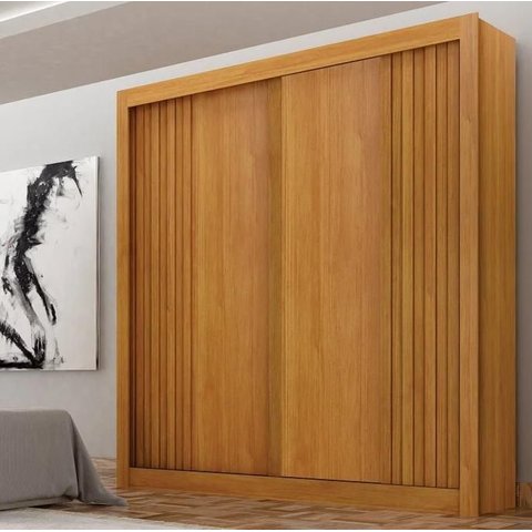 Guarda Roupa Milano 100%mdf 2 Pts Cinamomo - Leifer