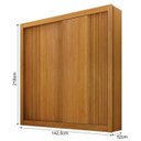 Ver imagem 2 de Guarda Roupa Milano 100%mdf 2 Pts Cinamomo - Leifer