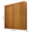 Ver imagem 2 de Guarda Roupa Milano 100%mdf 2 Pts Cinamomo - Leifer