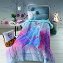 Ver imagem 2 de Edredom Plush Micro Percal Solteiro Disney Cor:Frozen Despertar