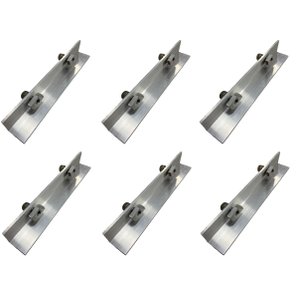 Kit 6 Emenda Trilho Fixação Painel Placa Solar Fotovoltaica