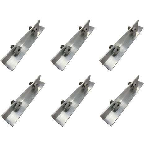 Kit 6 Emenda Trilho Fixação Painel Placa Solar Fotovoltaica