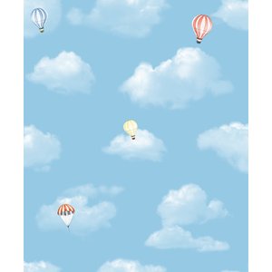 PAPEL DE PAREDE KANTAI HELLO KIDS - BALÃO AZUL CLARO