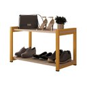 Ver imagem 1 de Sapateira Industrial 2 Lugares Organizada Duarte Móveis - Dourado/off-white