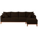 Ver imagem 2 de Sofá 4 Lugares Beny com Chaise Direito Corino Marrom