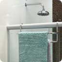 Ver imagem 1 de Suporte Duplo Porta Toalhas Toalheiro Para Box Alto Brilho