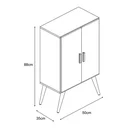 Ver imagem 4 de Armário Dispensa Cali Off White Móveis P/ Casa Organização